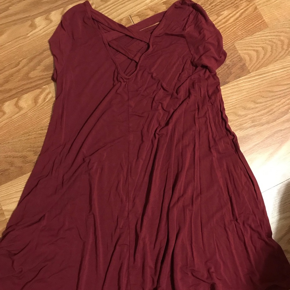 Crisscross back dress
